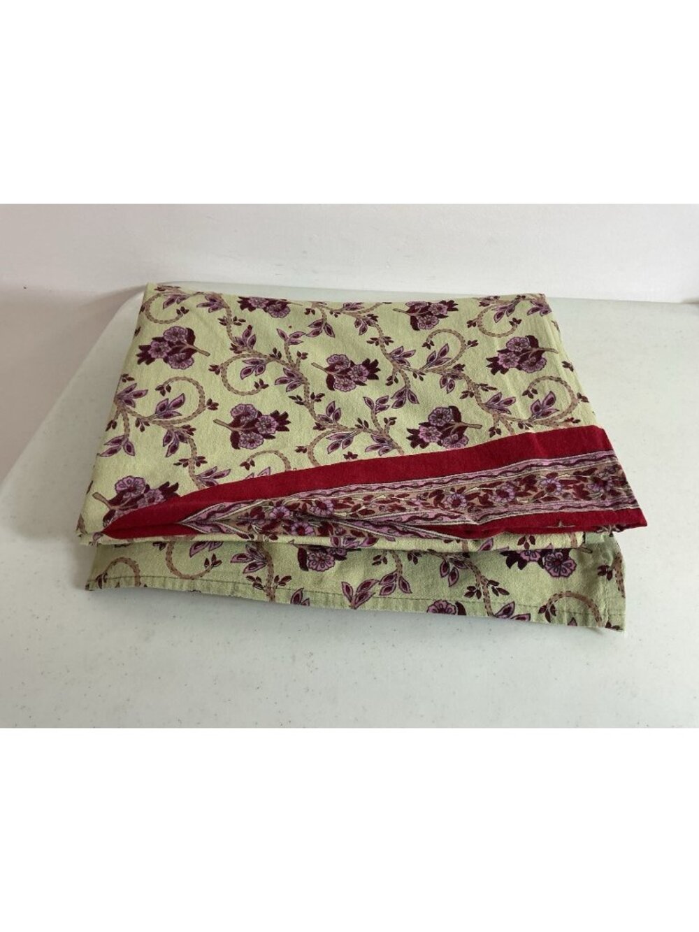 April Cornell Large Floral Cotton Tablecloth